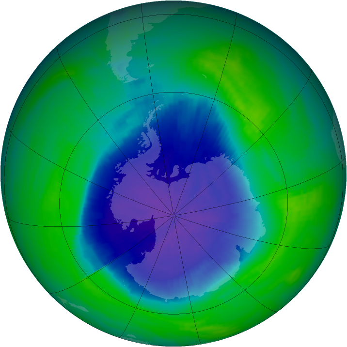 Ozone Map 1990-10-25